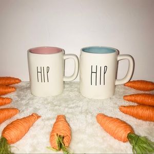 New Rae Dunn Easter Mugs 2 HIP & HOP Double Sided